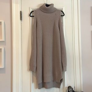 Gray knit sweater vest